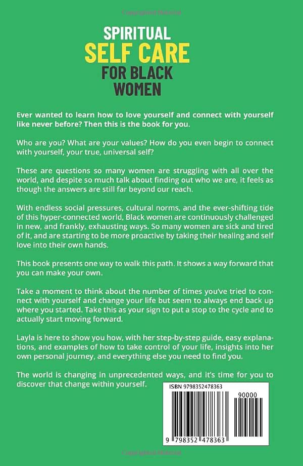 Spiritual Self Care for Black Women: A Powerful, Holistic Workbook to Radically Love Yourself and Heal Your Mind, Body, & Soul